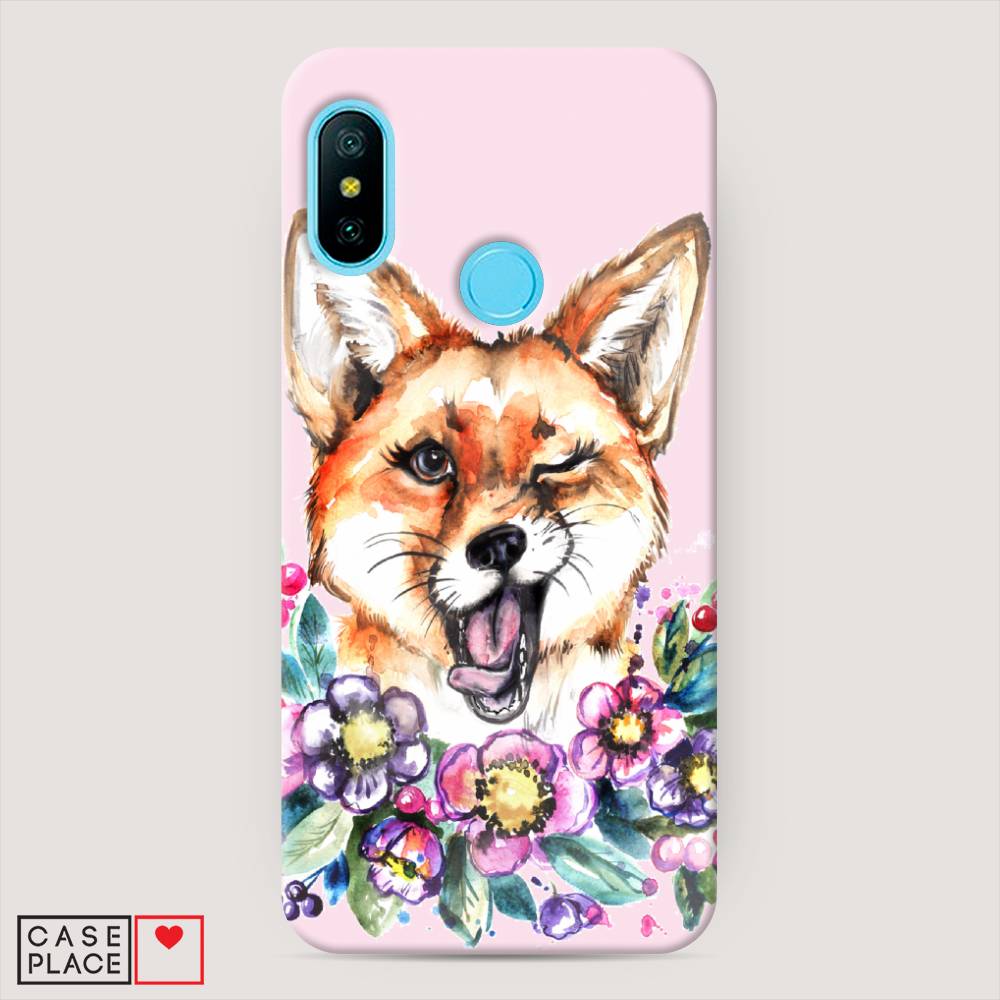 

Пластиковый чехол "Подмигивающая лиса" на Xiaomi Redmi 6 Pro, 34020-7