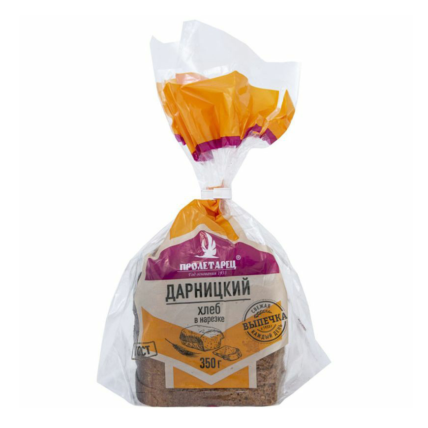 

Хлеб Пролетарец Дарницкий ржано-пшеничный половинка 350 г
