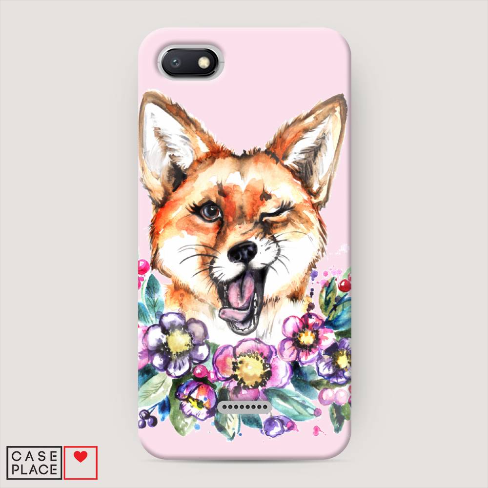 

Пластиковый чехол "Подмигивающая лиса" на Xiaomi Redmi 6A, 34120-7
