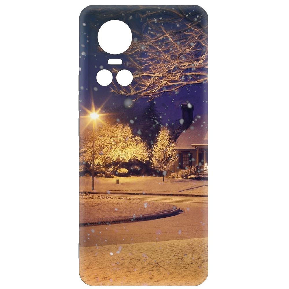 

Чехол-накладка Krutoff Soft Case Зимняя сказка для Oppo Reno10 5G черный