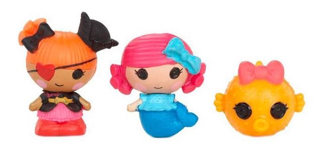 

Lalaloopsy tinies 539827 лалалупси малютки уп-ка из 3 шт.- русалочка, пират, рыбка