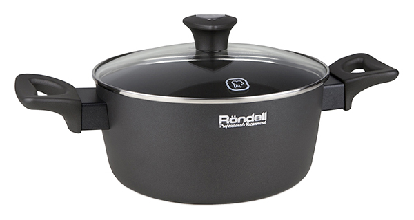 

Кастрюля Rondell 3,6 л серый