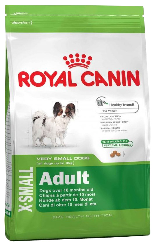 фото Сухой корм для собак royal canin adult x-small, рис, птица, 1.5кг