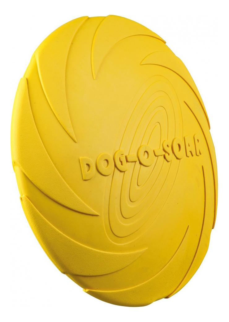 фото Апорт для собак trixie диск для игры в воде, желтый, 22 см