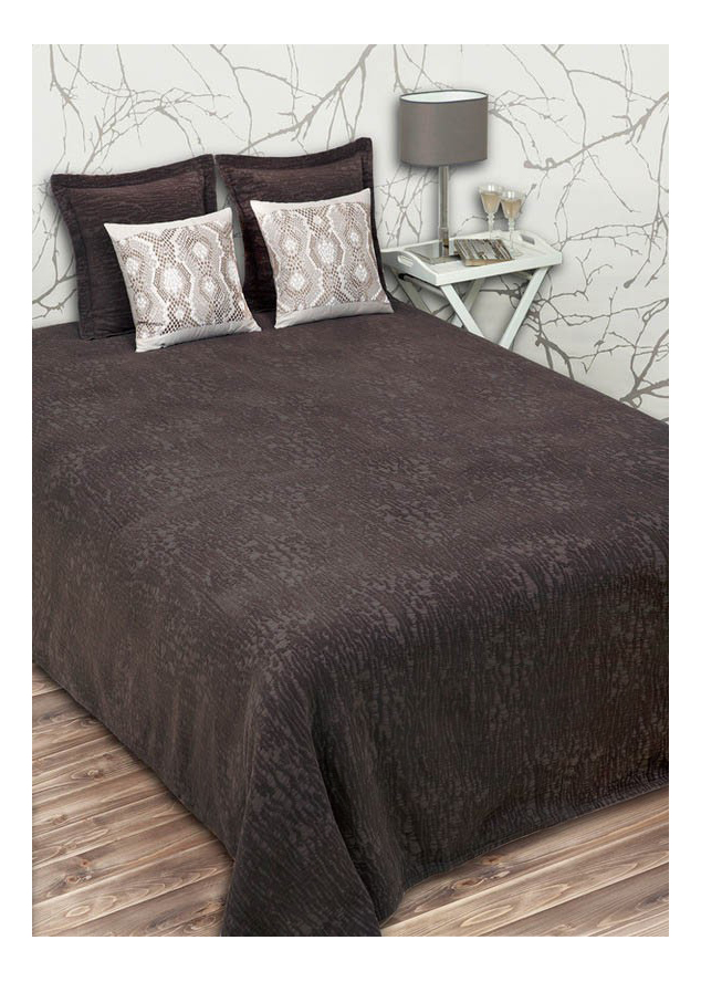 фото Покрывало luxberry velvet 200 х 220 см темный шоколад
