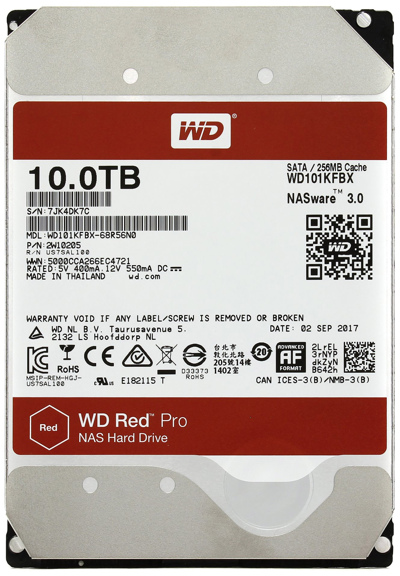 фото Внутренний жесткий диск western digital red pro 10tb (wd101kfbx)