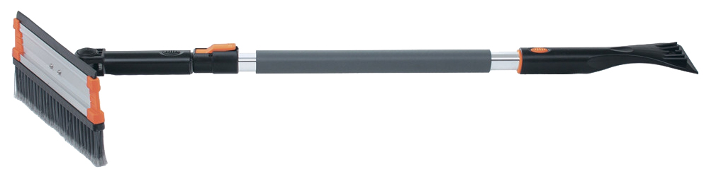 Щётка для снега Stels 55299 со скребком и водосгоном, телескопическая, поворотная голова