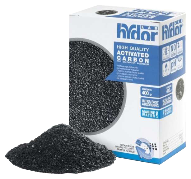 Наполнитель для внешних и внутренних фильтров Hydor Carbon, активированный уголь, 400 г
