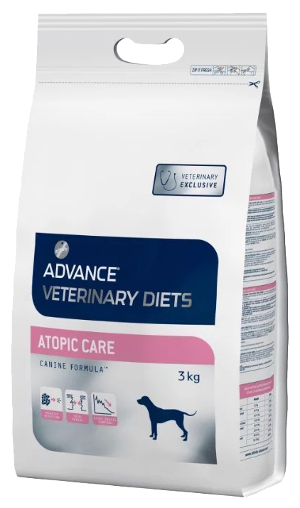 фото Сухой корм для собак advance vetirenary diets atopic care, рыба, 3кг