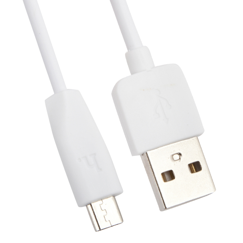 Кабель Hoco x1 microUSB 2м White