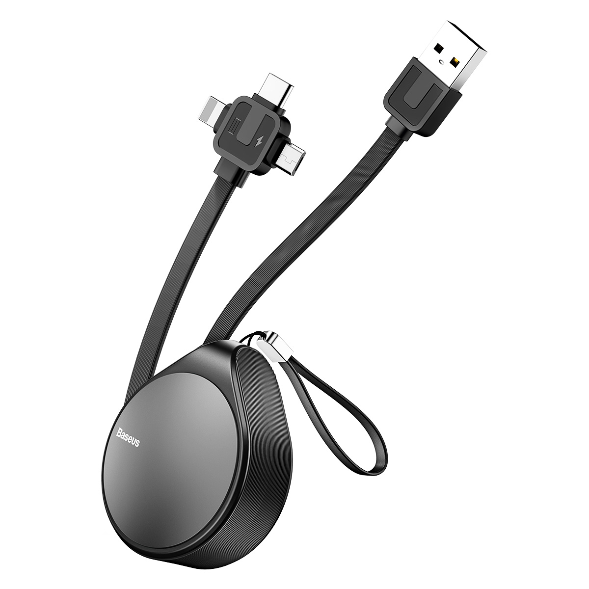 

Кабель Baseus Waterdrop three-in-one scaling Cable 1.5m Grey