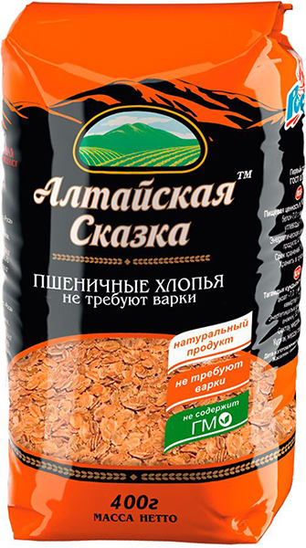 

Хлопья Алтайская сказка пшеничные Полтавские 400 г