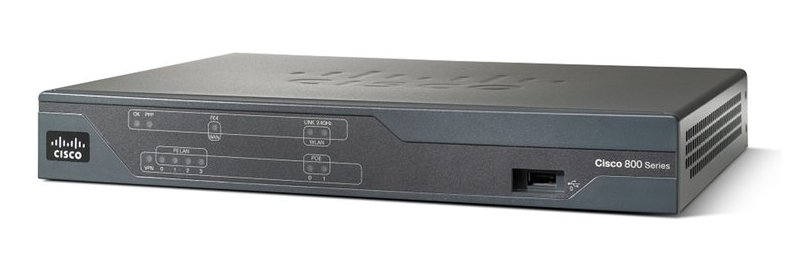 фото Wi-fi роутер cisco c881-k9 black (cisco881-sec-k9)