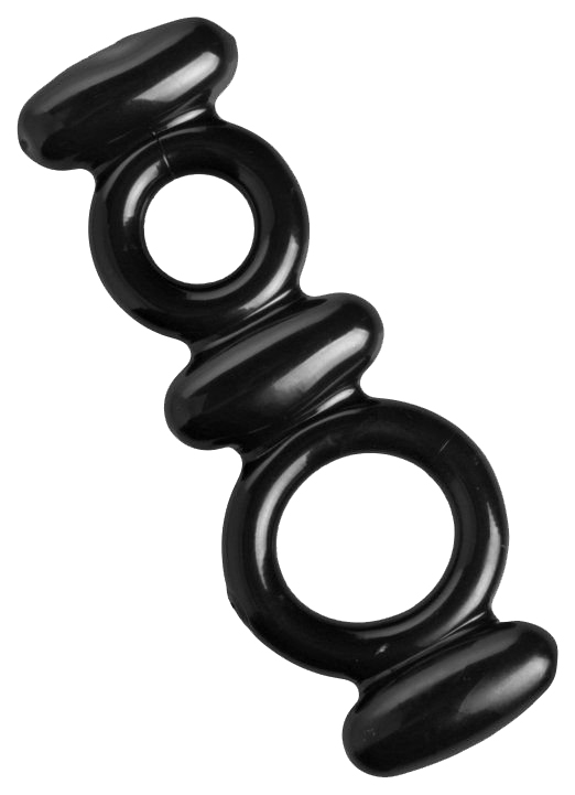 фото Эрекционное кольцо xr brands dual stretch to fit cock and ball ring