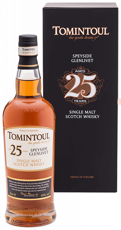 

Виски Tomintoul Speyside Glenlivet Single Malt Scotch Whisky 25 YO (gift box)