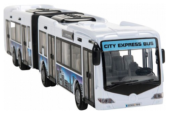 

Фрикционная модель городского автобуса City Bus, белая, 1:43 Dickie Toys