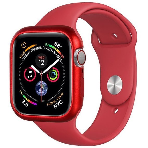 фото Чехол coteetci aluminium magnet case для apple watch series 4 44 mm red