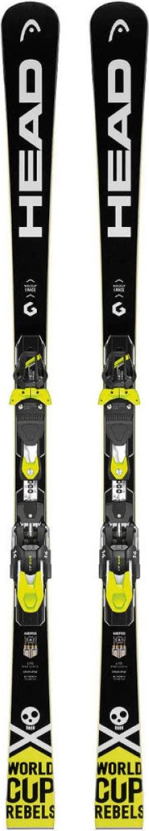 фото Горные лыжи head worldcup rebels i.race rp evo + freeflex evo 11 2018, blk/yel/wh, 175 см