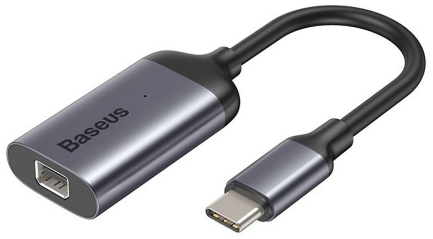 

Переходник Baseus Enjoyment Series USB-C to MiniDP Deep Grey, Серый