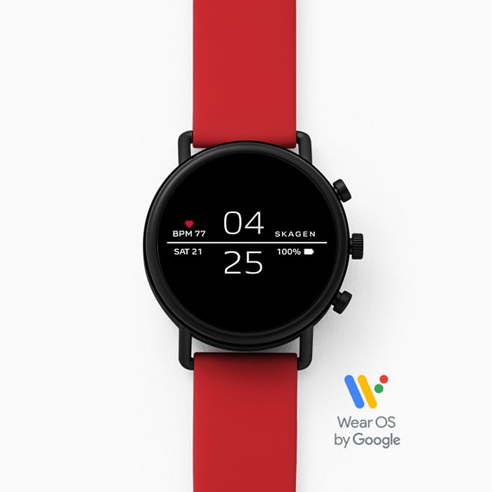 фото Смарт-часы skagen falster black/red (skt5113)