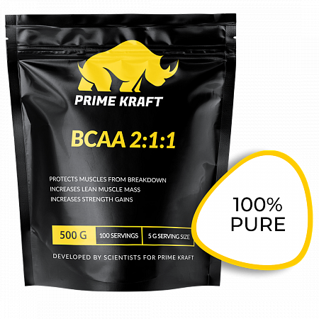 фото Prime kraft bcaa 500 г, без вкуса