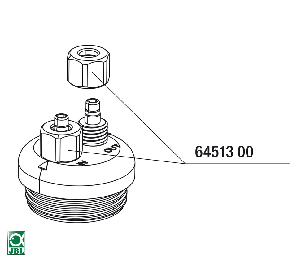 фото Гайка для крепления шлангов jbl collar nut for air/co2 hose для компрессоров, 3шт