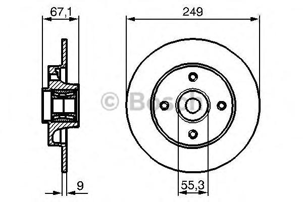 фото Тормозной диск bosch 0986479279