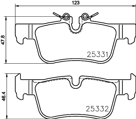 

Тормозные колодки HELLA PAGID/BEHR 8DB355021681