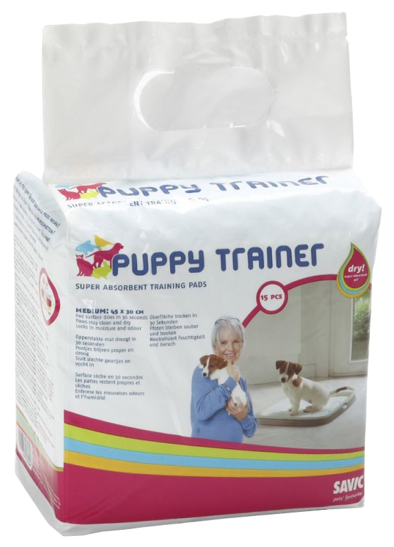 фото Пеленки для собак одноразовые savic puppy trainer 45 x 30 см, 15 шт