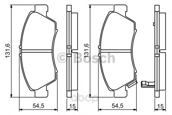 

Тормозные колодки Bosch 0986494299