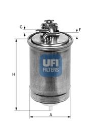 фото Фильтр топливный ufi 24.400.00