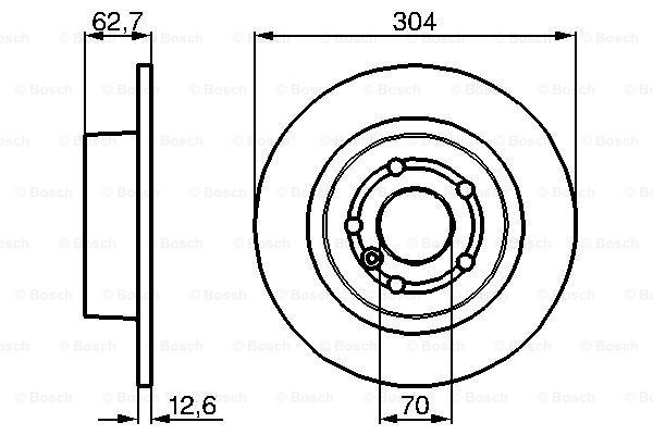 фото Тормозной диск bosch 0986478497