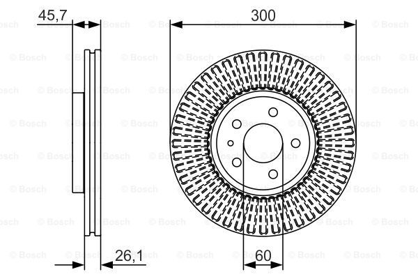 фото Тормозной диск bosch 0986479666