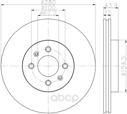 

Тормозной диск HELLA PAGID 8DD355118251