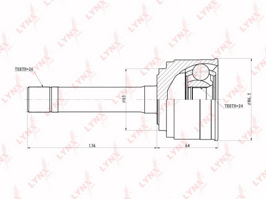 

Шрус LYNXauto CO-4405