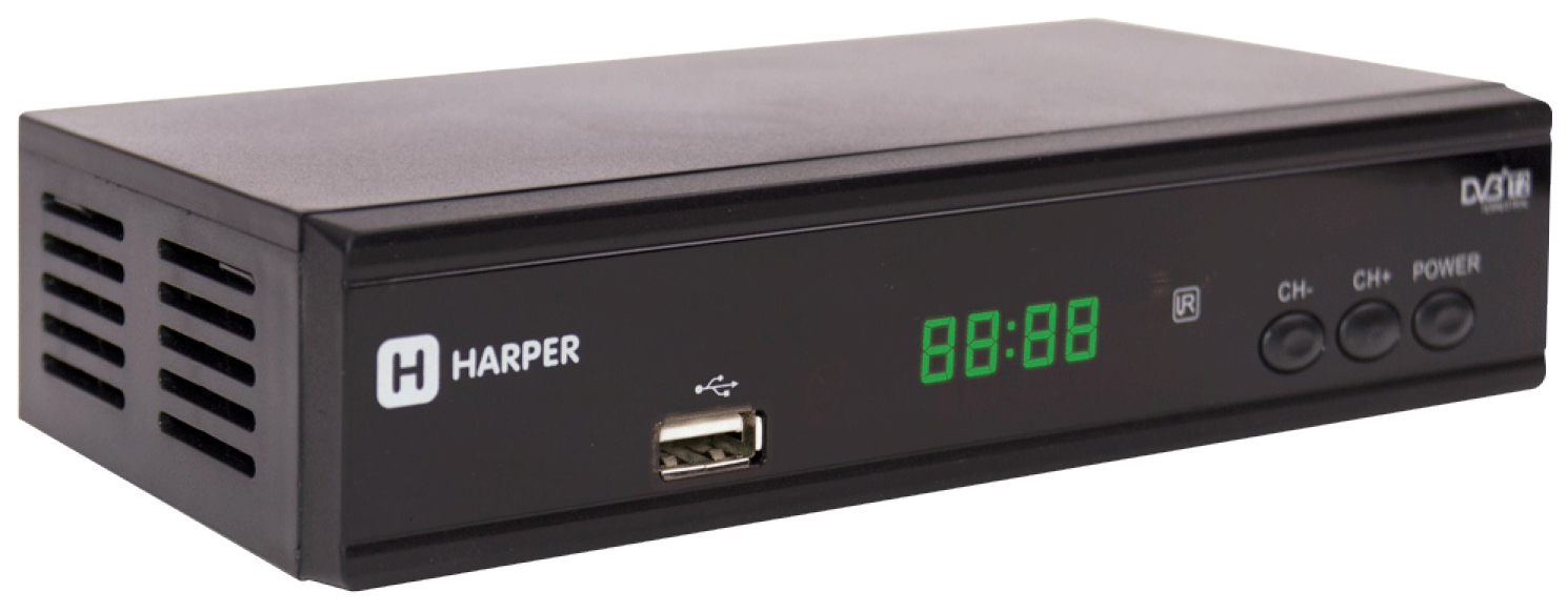 фото Dvb-t2 приставка harper hdt2-2015 black