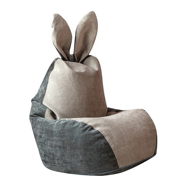 фото Кресло-мешок dreambag зайчик s, серый