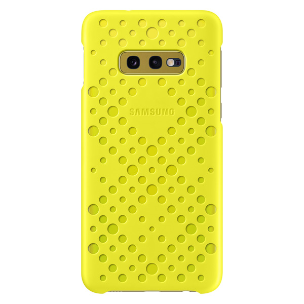 фото Чехол samsung pattern cover для galaxy s10e white/yellow