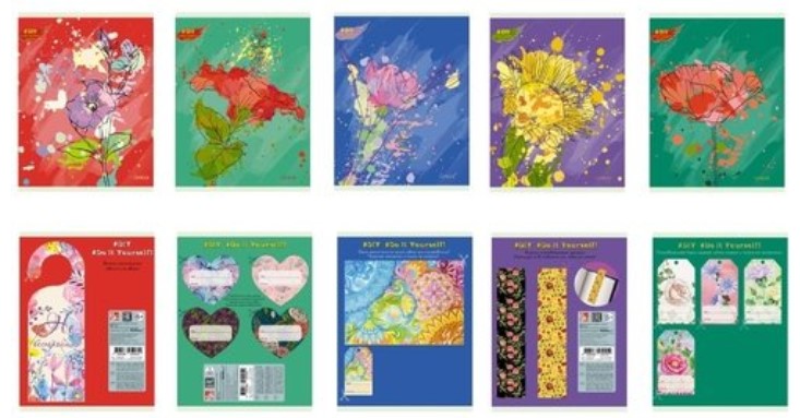 

Тетрадь "Серебро, DIY Collection, Праздник цвета" А5, 48 листов, в ассортименте