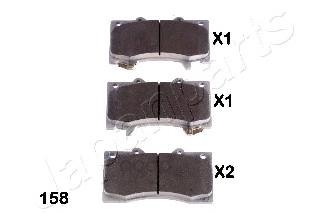 

Тормозные колодки Japanparts дисковые PA158AF