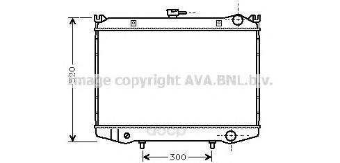 фото Радиатор охлаждения двигателя ava dn2064
