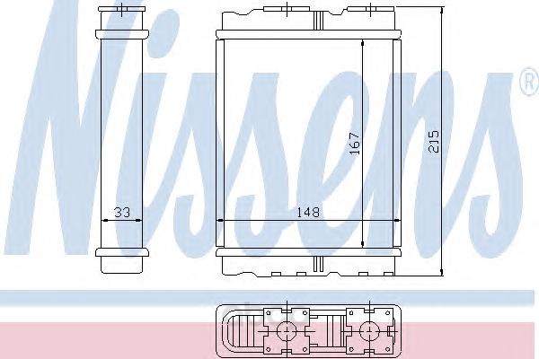 фото Радиатор охлаждения двигателя nissens 72050