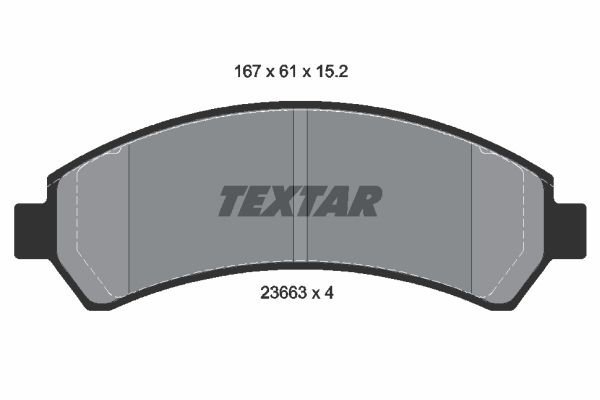 

Комплект тормозных дисковых колодок Textar 2366301