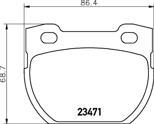 Тормозные колодки MINTEX дисковые MDB1645