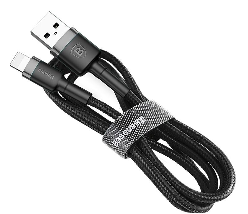 

Кабель Baseus Kevlar Lightning 0,5м Grey/Black, USB For Lightning