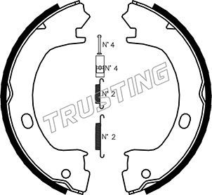 

Тормозные колодки TRUSTING стояночного тормоза 023006K