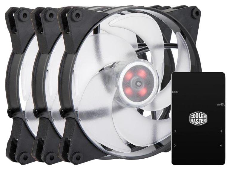 

Корпусной вентилятор Cooler Master MasterFan Pro 140 Air Pressure RGB (MFY-P4DC-153PC-R1), MasterFan Pro 140 Air Pressure RGB