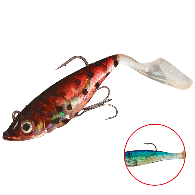 

Силиконовая приманка Mikado Crystal Fish WXH-66 100 мм, 64, 2 шт., Голубой, Crystal Fish WXH-66