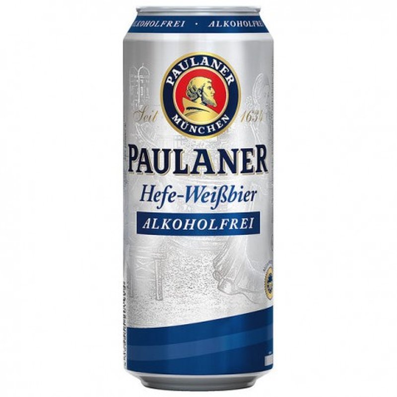 фото Пиво безалкогольное paulaner hefe 0.5 л в банке