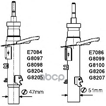 

Амортизатор подвески Monroe E7086